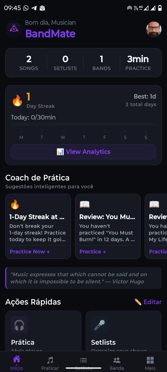 Dashboard Principal - BandMate