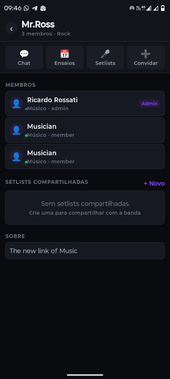 Dashboard da Banda - BandMate