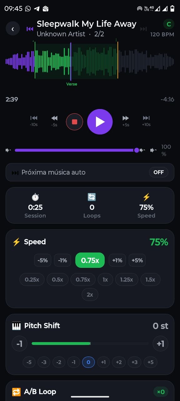 Player Praticando - BandMate